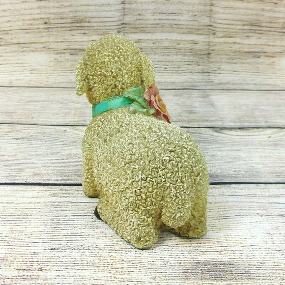 Woolly Resin Sheep Lamb Figurine Christmas Sheep Ornament Home Garden Décor VTG - Picture 7 of 12